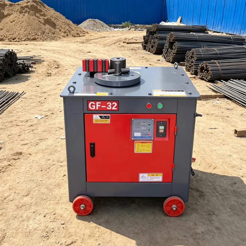 for-Heavy Duty GF-32 Rebar Hoop Bending Machine 15-30r/min Bending Speed 4KW Power Steel Bar Hoop Bending Machine@