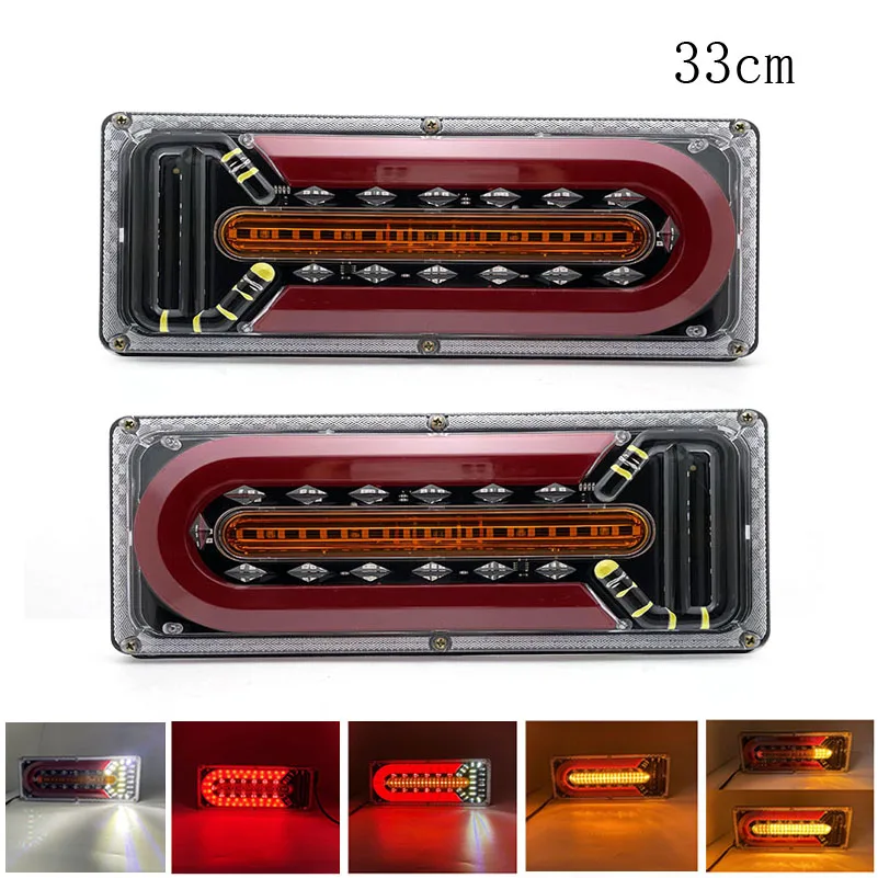 2X12-24V Tylne światło ostrzegawcze LED do przyczep ciężarowych Tylne światło ostrzegawcze do przyczep ciężarowych Przyczepy kempingowe UTE Camper Światło tylne przeciwmgielne