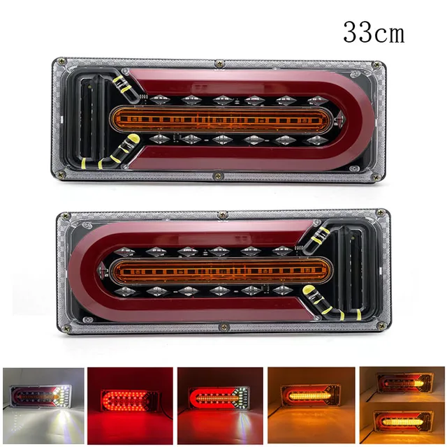 2X12-24V Tylne światło ostrzegawcze LED do przyczep ciężarowych Tylne światło ostrzegawcze do przyczep ciężarowych Przyczepy kempingowe UTE Camper Światło tylne przeciwmgielne