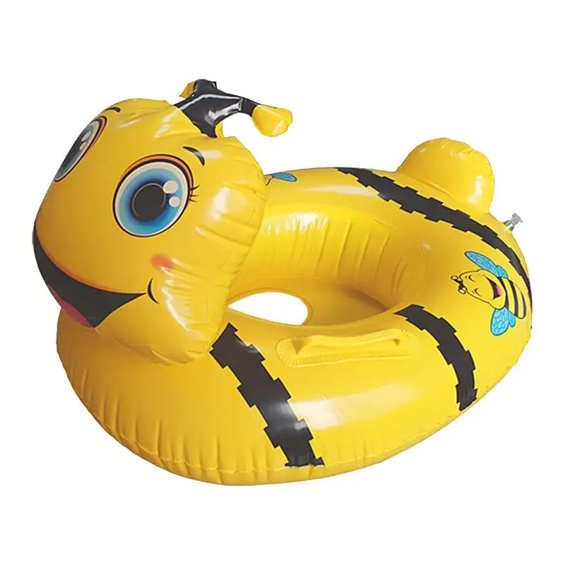 

Cartoon Bee Baby Swim Ring Inflatable Swimming Seat With Handle Kid Child Swimming Float Pool Beach Water Play Equipment