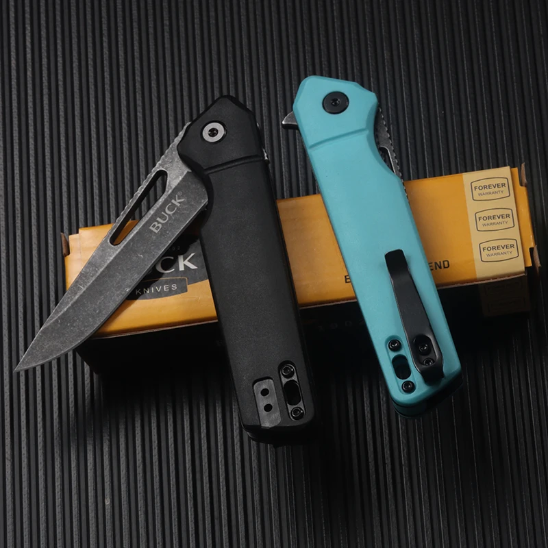 Outdoor pocket folding knife AIDS quick opening of D2 blade, EDC camping hunting tactical tool