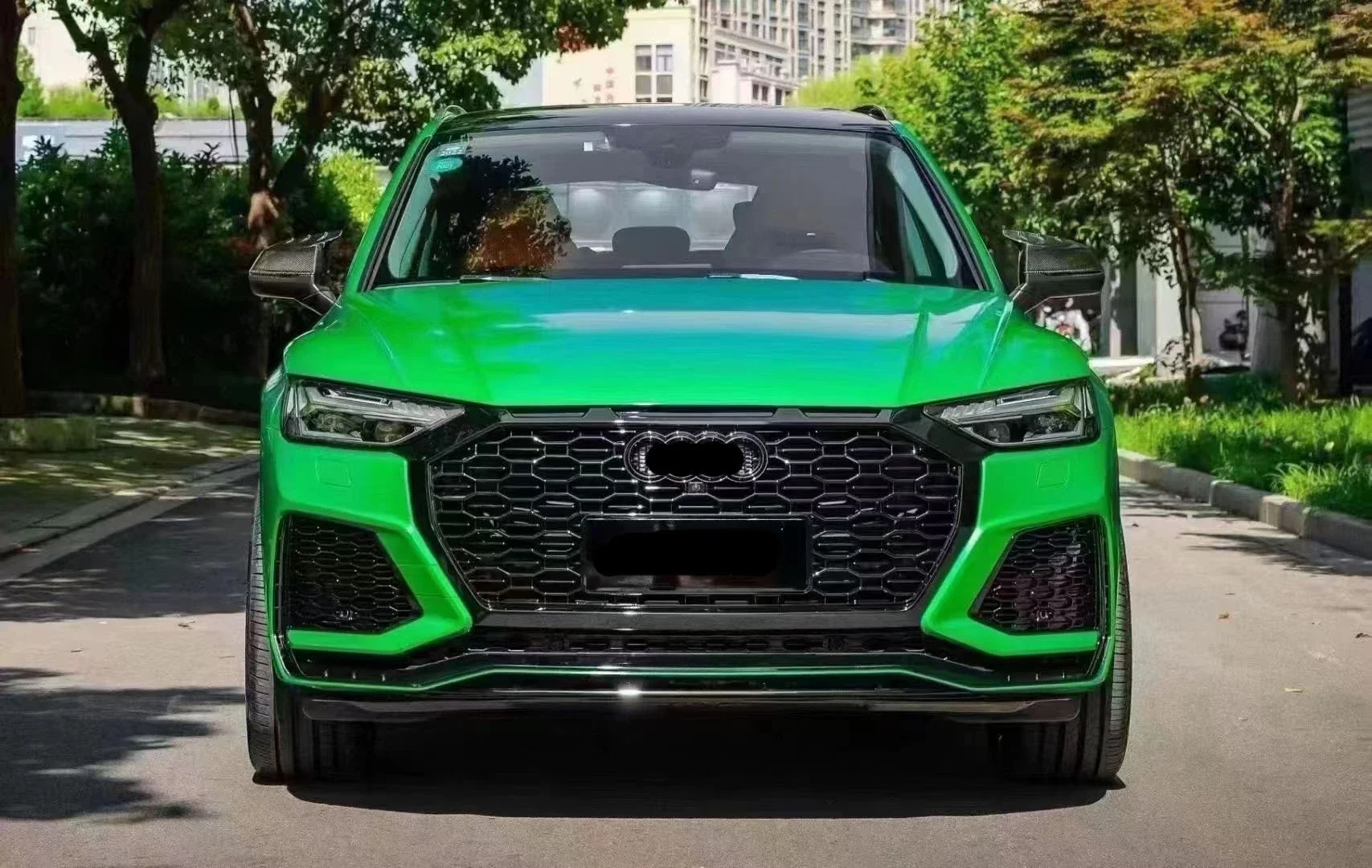 

Suitable For 21-23 Years Olympic Q5L Modified MTM Large Surround Darth Vader Q5L High Matching ACC Hole Front Bar Rear