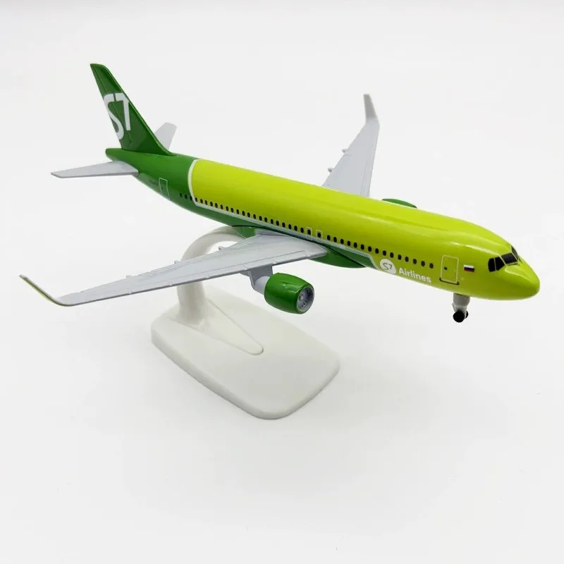 20 سنتيمتر نموذج طائرة لعبة ل الروسية S7 A320 سبائك معدنية طائرة مصغرة تذكارية لعبة الطائرة جمع هدية #4