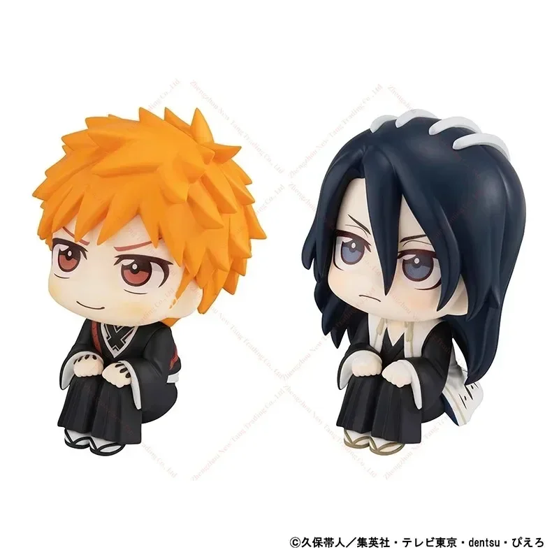 In Stock Original Megahouse Look Up BLEACH Kurosaki Ichigo Kuchiki Byakuya Q Version Anime Figure Model Collectible Toy Gifts