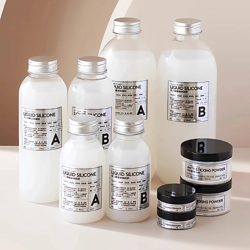 

500ML Liquid Silicone Self-defoaming Manual Mold Material AB 1:1 Liquid Rubber Diy Handmade Model Silicone Mold Material