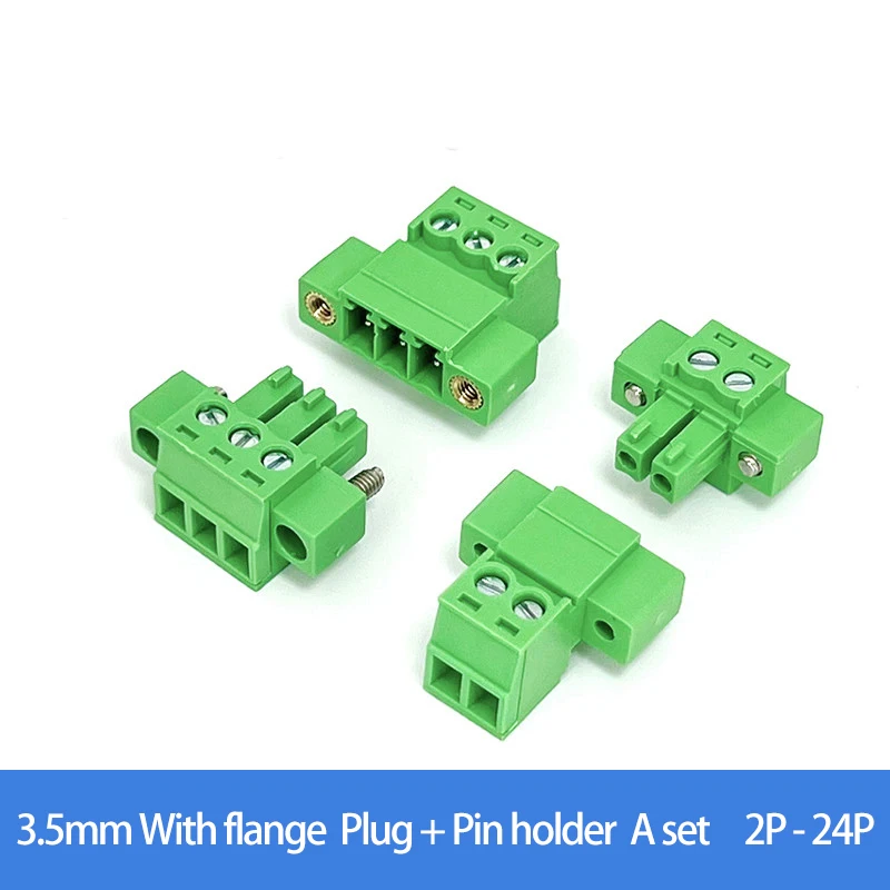 3.5mm with flange 2EDGKM 3.5mm Plug 2EDGRKM 3.5mm Needle holder Plug in terminal block with ear lock plug socket Connector A set