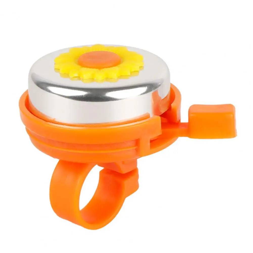 Bicycle Bell Brightly Colored Bike Bell Sunflower Decorated Children's Bike Bell with Clear Loud Sound Easy for Kids'