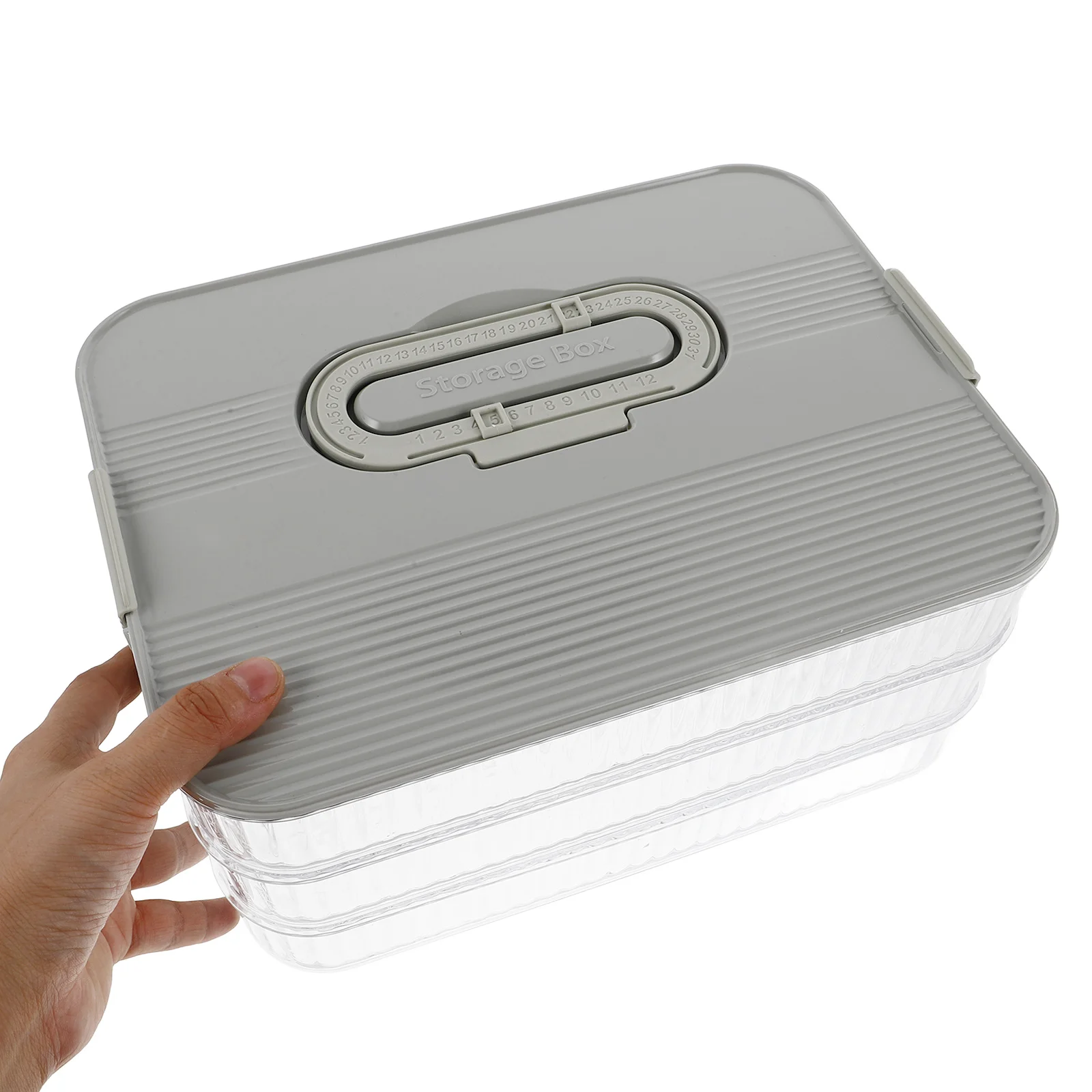 

Three-Layer Meat Container Detachable Insulated Food Storage Bins Fridge Lunch Prep Vegetable Organizer Reusable