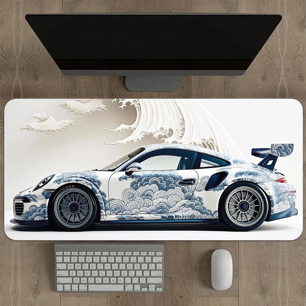

Sports car GTR Series mouse pad Large rubber non-slip table mat Mechanical keyboard expansion gaming pads computer accessories