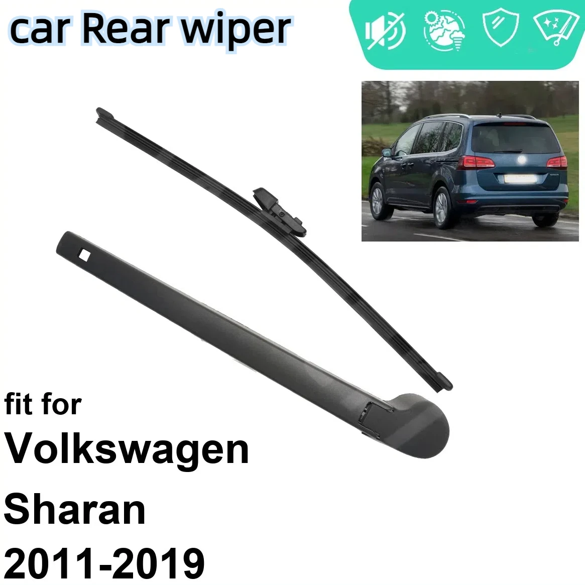 

Car Rear Wiper Blade Arm Set 2PCS for Volkswagen Sharan 2011-2019 Windscreen Tailgate 2012 2013 2014 2015 2016 2017 2018 2019