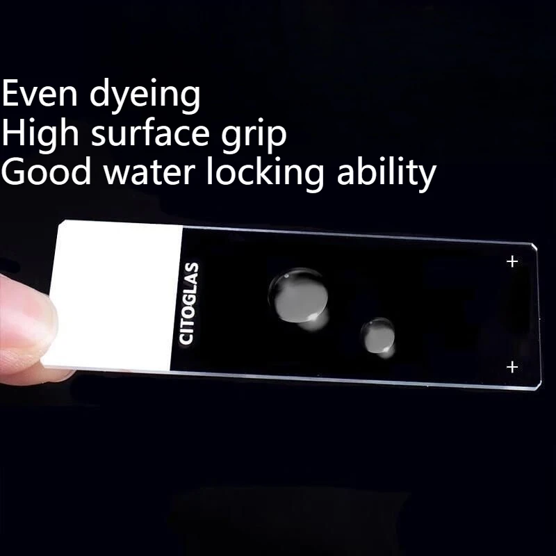 50 قطعة/صندوق مختبر سوبر وايت التصاق شريحة زجاجية 188105 مع مشحونة بشكل إيجابي مضاد للانفصال