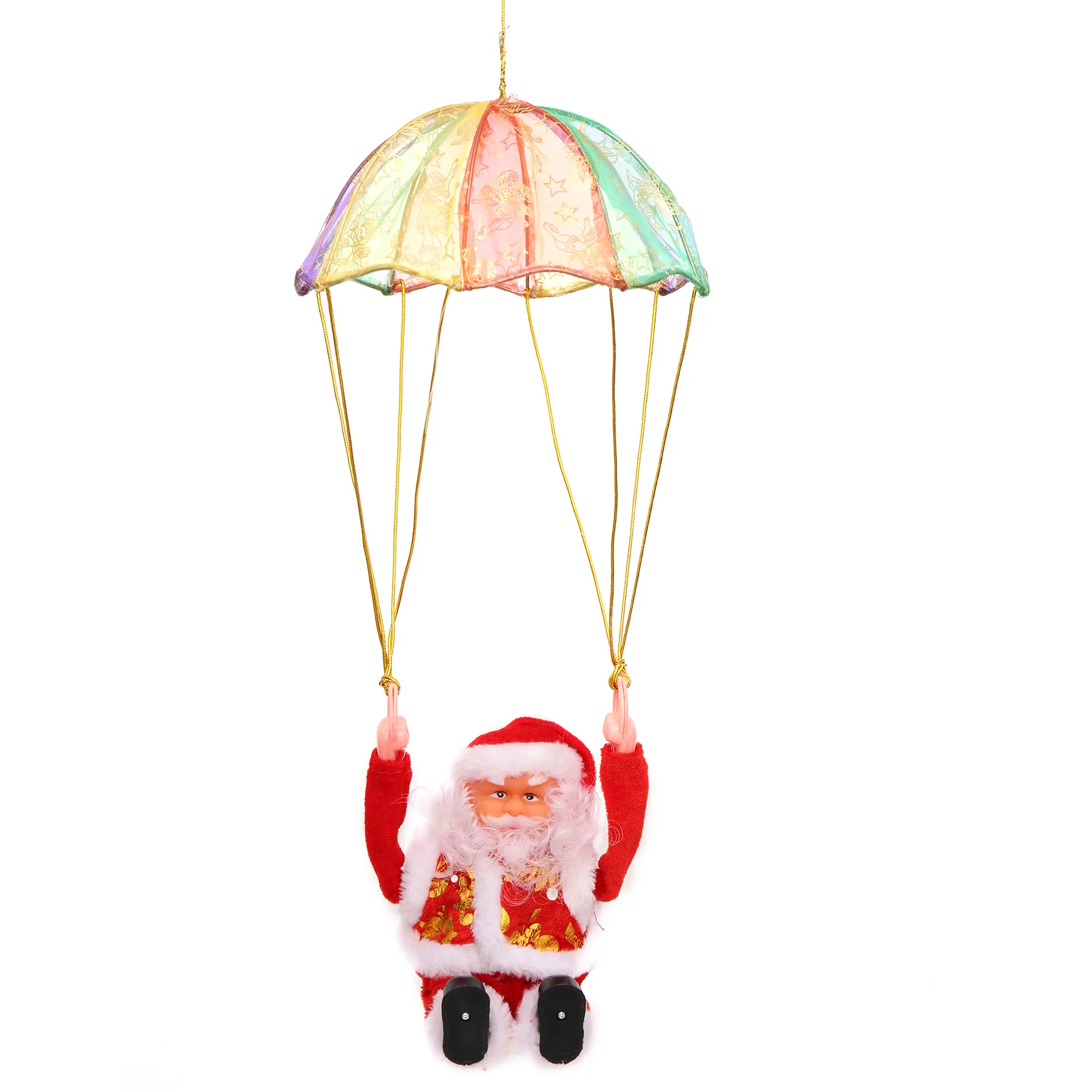 ZK30 2023 Funny Dancing Parachute Santa Claus Doll Toy Will Sing Electric Kawaii Children\'S Educational Christmas Toys