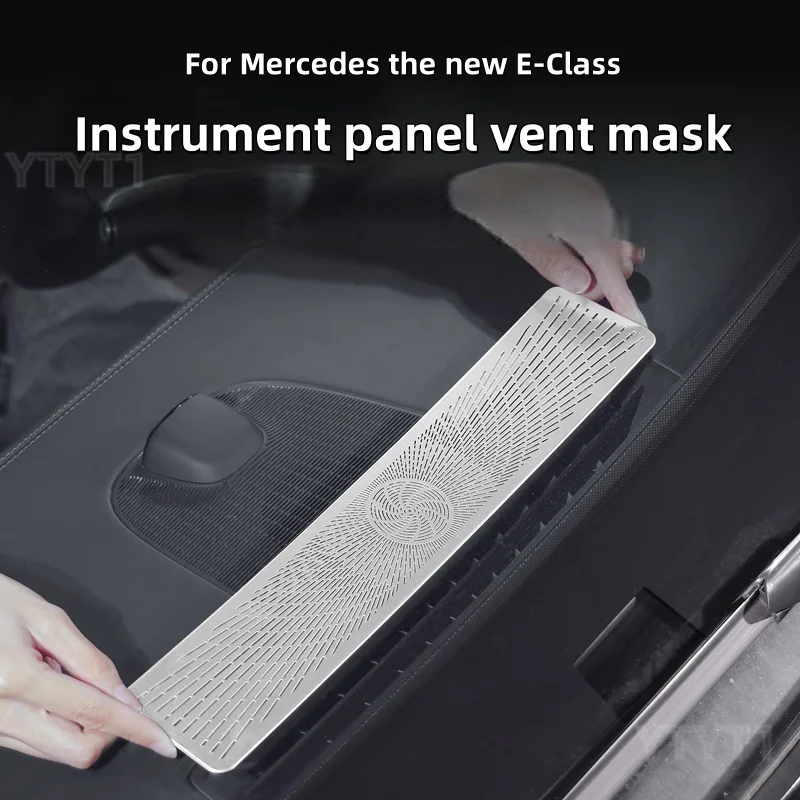 

For Mercedes-Benz new E-Class E300/E350 dashboard air outlet dust protection cover car interior accessories metal 2024 2025