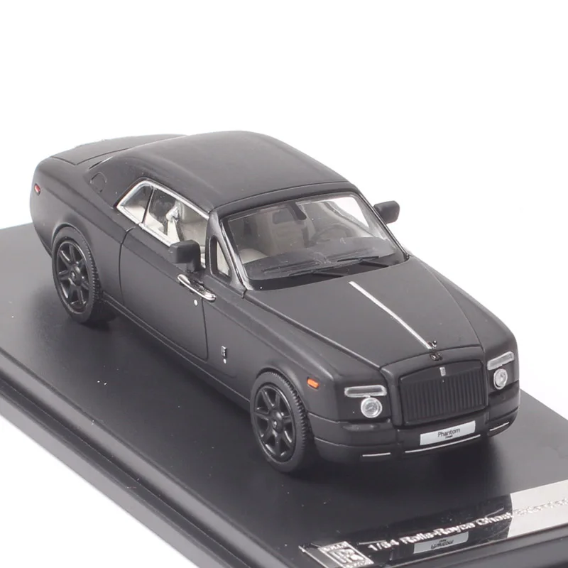 

DCM 1/64 Scale Mini RR Phantom Coupe Luxury Car Diecast & Vehicles Metal Model Toys Acrylic Box Black Matte Of Replicas Gift