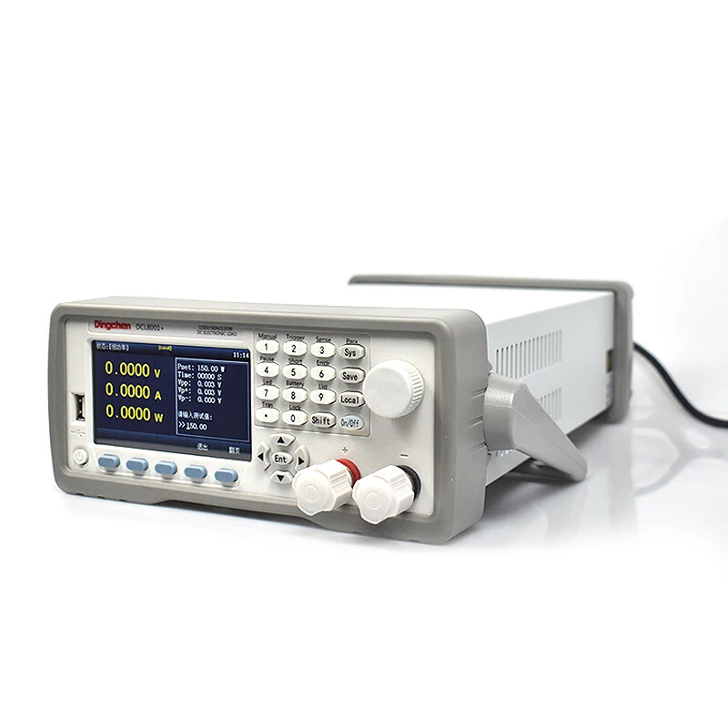 Programmable DC electronic load tester for single and dual channel battery capacity internal resistance testing