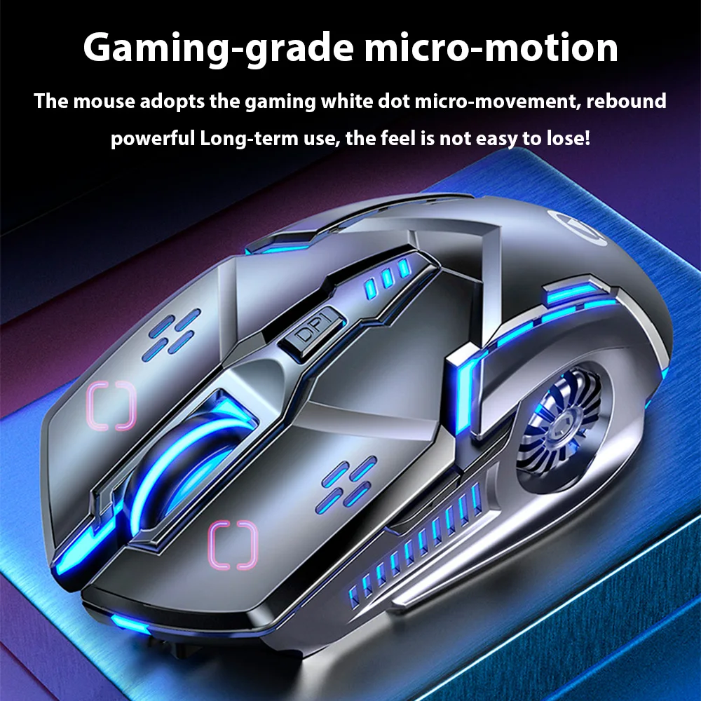 Ergonomic Wireless Gaming Mouse RGB Mute Mause LED Backlit3200 Dpi 6 Button G5 USB Mechanical Mause for PC Laptop Computer Gamer