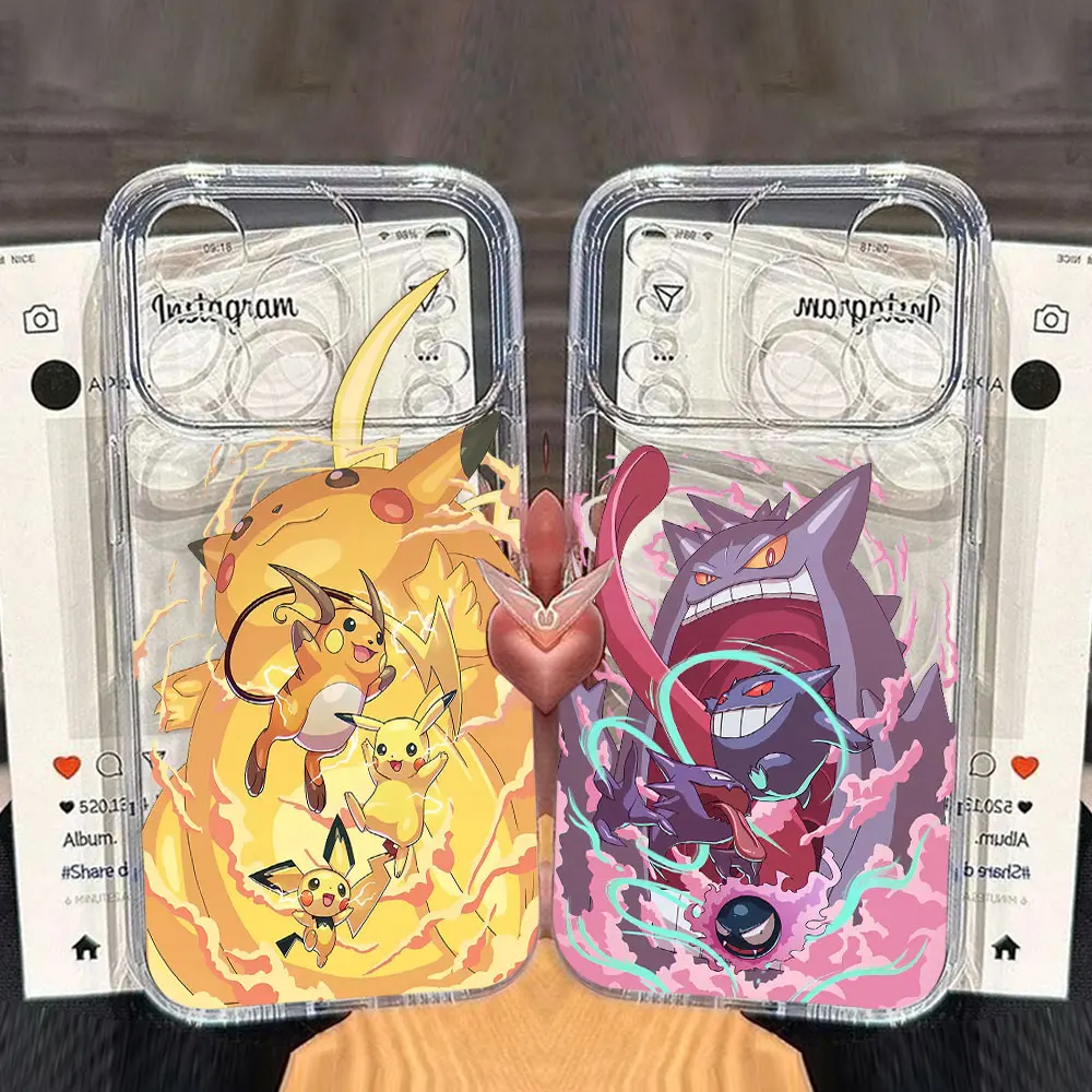 

Anime New Pikachus Transparent TPU Phone Case Oppo Reno14 Reno13 Reno12 Reno11 Reno10 Reno8 Reno7 Reno6 Reno5 F Pro Plus 4G 5G
