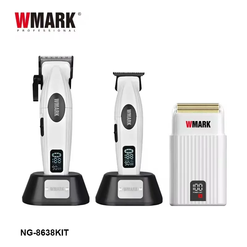 

WMARKNG-8638KITDLC Blade Charging Hair Clipper Oil Head Carving Scissor Multi functional Shaver Hair Salon Special Hairdressing