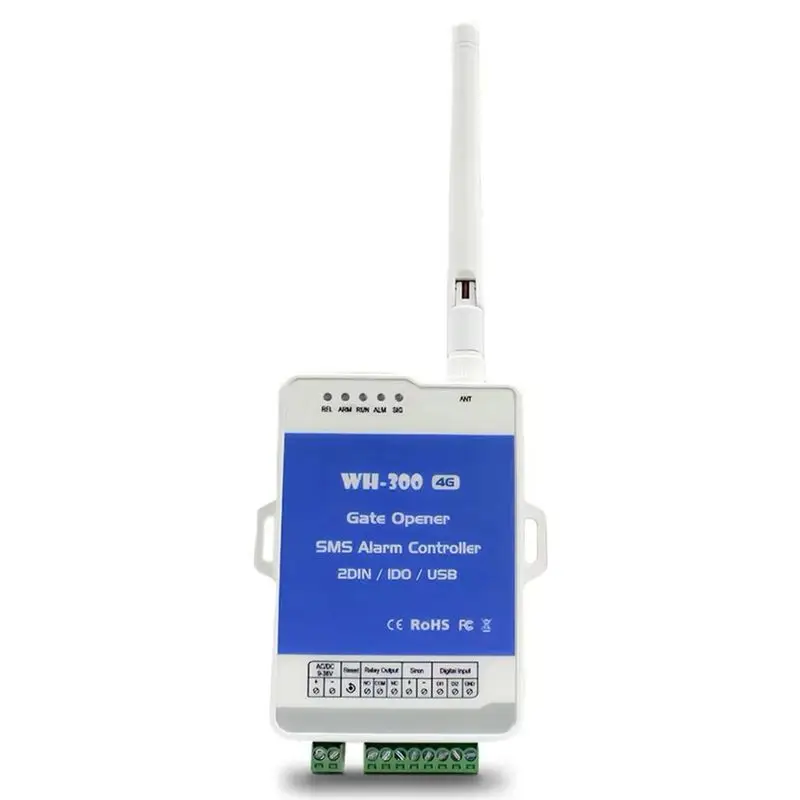 [NEW A09R!】 4G GSM WH-300-AU Gate Door Opener Relay Switch Remote Controller Supports Remote Wireless Alarm With APP Control