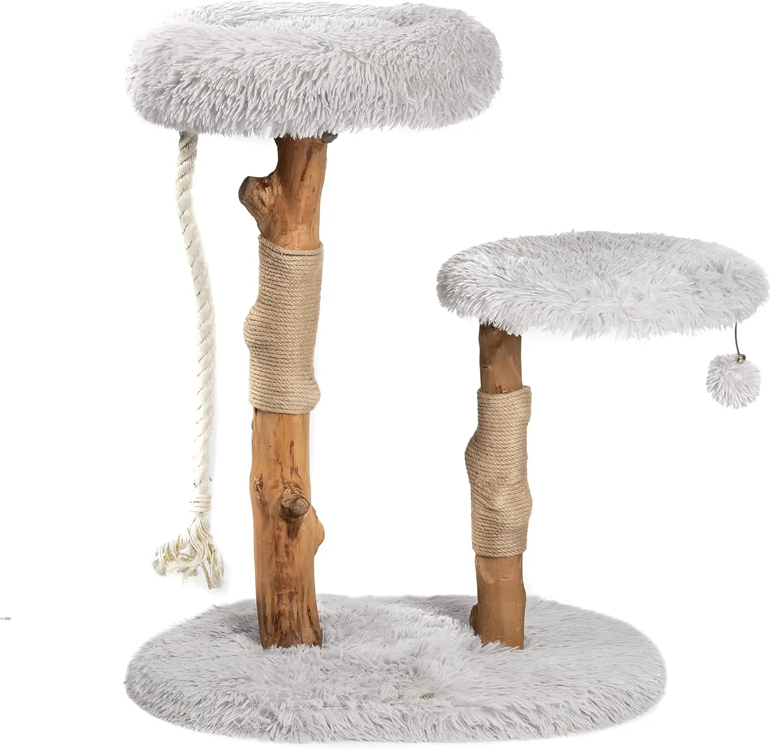 MAU Modern Cat Tree Tower, Natural Branch Condo, Luxury Wood Tower, Scratching Tree, Condo, Lover Gift.