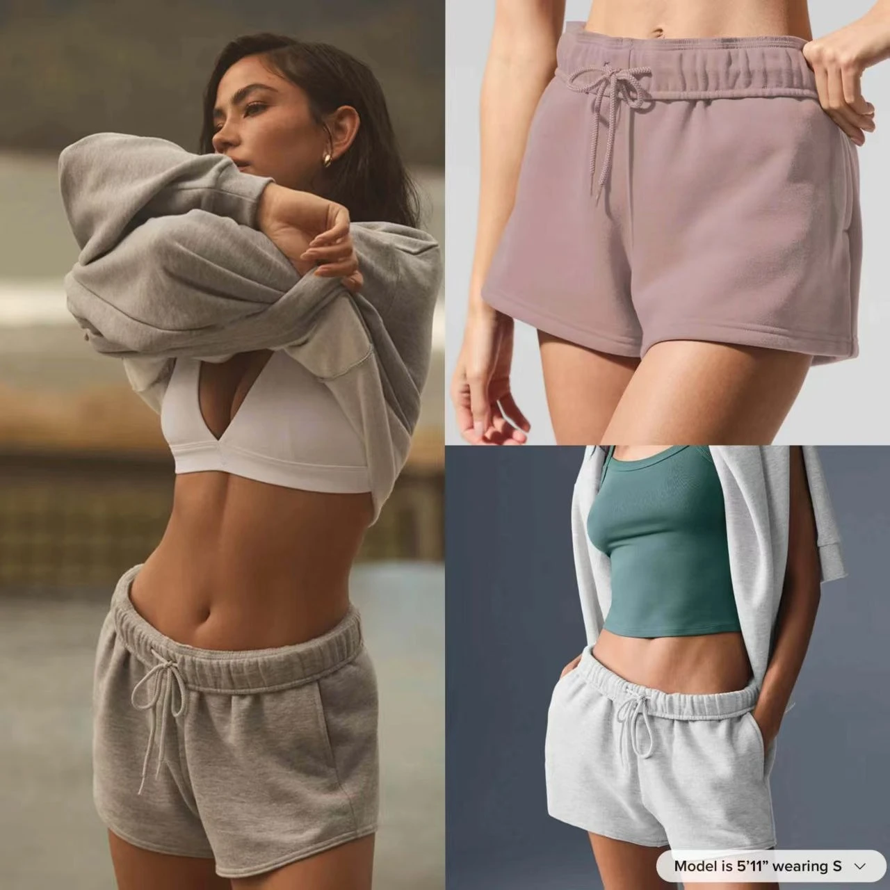 

@LO Loose Casual Yoga Short Pants Solid Comfortable Quick Drying Breathable Sports Shorts Fashion Running Fitness Women's Shorts