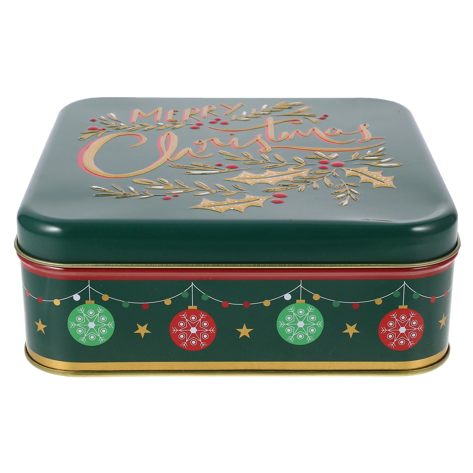 

Charming Christmas Prints Tinplate Boxes 120ml Easy Clean Decorative Xmas Candy Cookie Chocolate Storage Containers