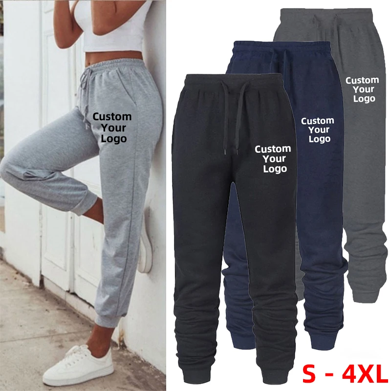 Customize your logo  Womens Pants Loose Long Pants Outwear Fashion LTrousers Spring Autumn Winter Sweatpants Jogger Pants S-4XL