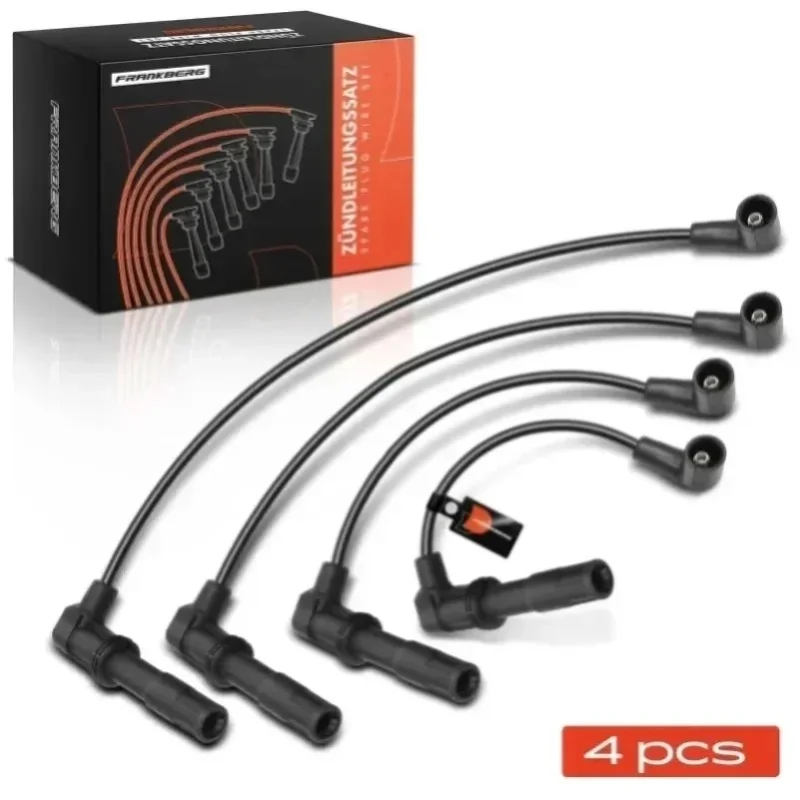 Frankberg 4x Zündleitungssatz Zündkabel für VW Golf IV Polo Bora Skoda Fabia I 6Y2 Seat 036905483G 036905483B RC-VW1111