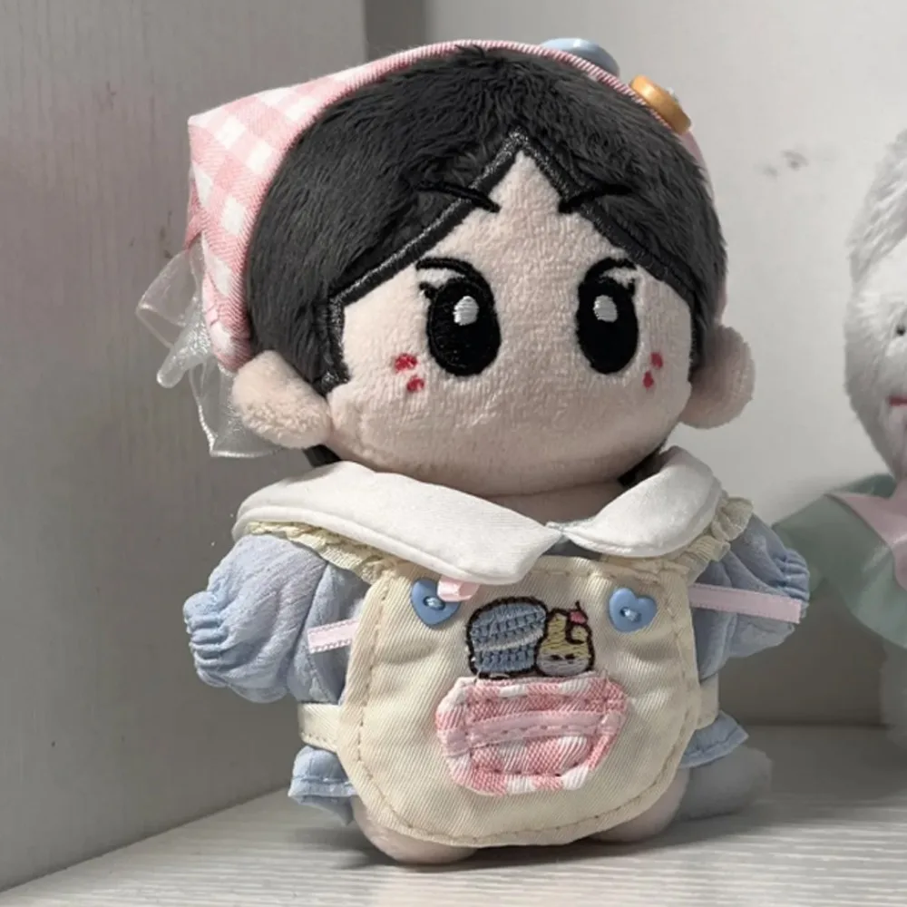 

DIY Clothing Kitchen 10cm Cotton Doll Clothes Headscarf Apron Doll Clothes Outfit Cute Suit Doll Dress Up Set Children's Gift