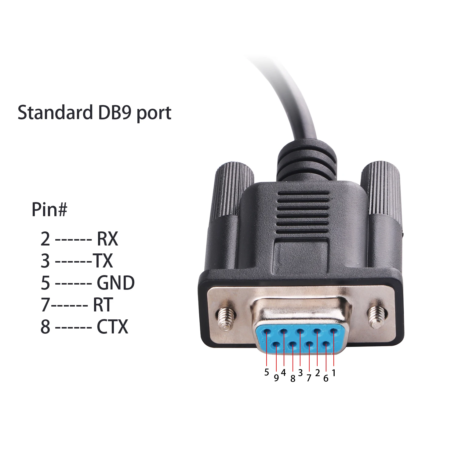 USB to DB9 Female Standard RS232 Serial Cable for Electronic Display Electronic Scale Extension RS232 Converter Cable FTDI