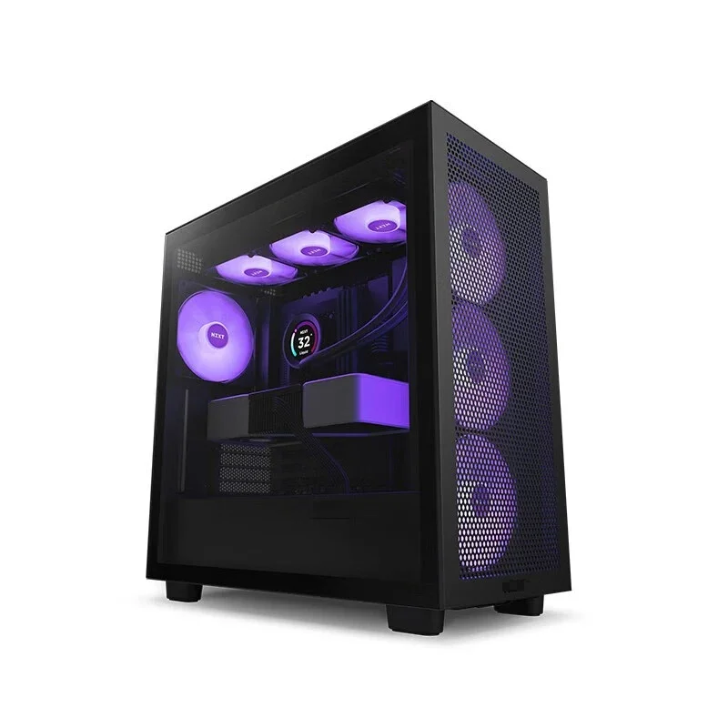 

Best Price Computer Case NZ-XT H7 Flow RGB Mid-Tower with RGB Fans Support ATX / Micro-ATX / Mini-ITX Desktop Gaming PC Case