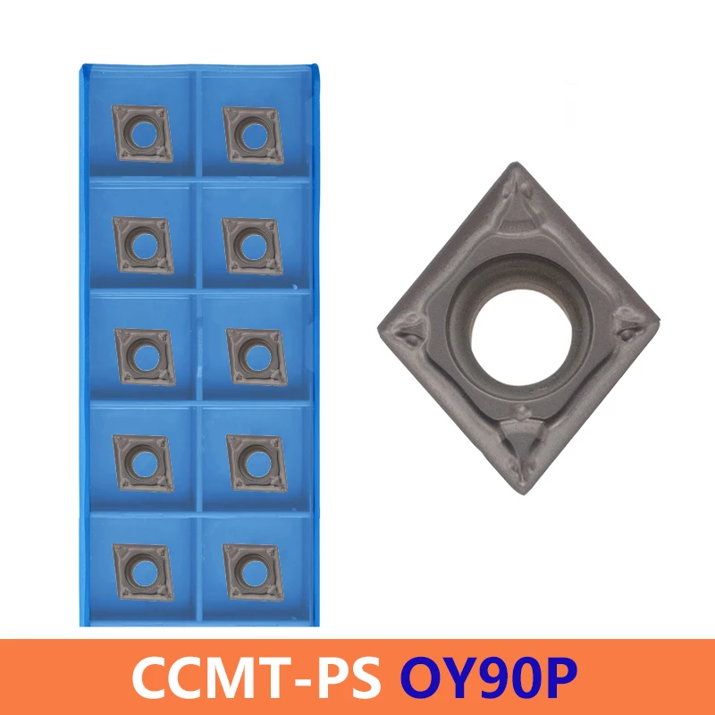 

LIHAOPING CCMT060204-PS CCMT09T304-PS OY90P Turning Tools Cutter CNC CCMT060204 CCMT09T304 PS Carbide Inserts CCMT 060204 09T304