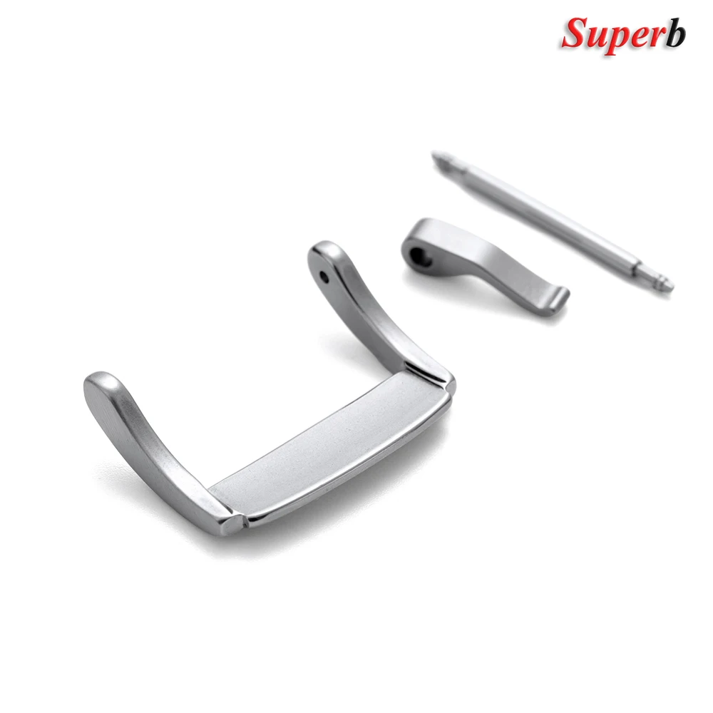 20mm pulseiras de relógio fivela pino de aço inoxidável para silicone couro náilon pulseira de relógio fivela acessórios de relógio