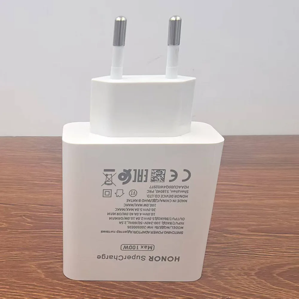Original Honor 100W EU Charger SuperCharge Adapter 6A 1/1.5M Type C Cable For Magic 7 6 5 4 Pro 300 200 100 90 80 70 Pro V5 V3 - náhled 4