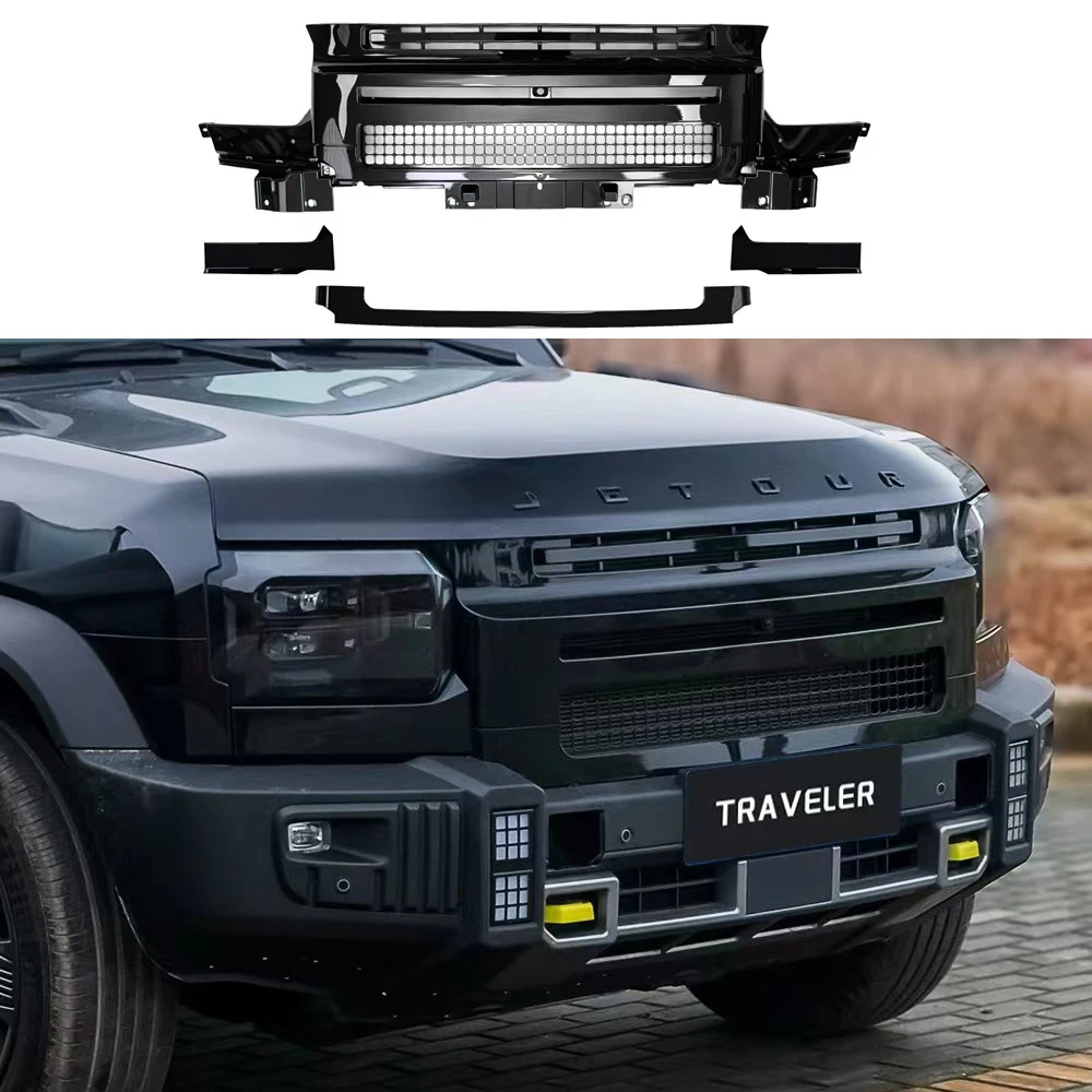 

Modified Defender Style Front Grills For Chery Jetour Traveler T2 Car Grille Accessories Grille Modification Front Face Grill