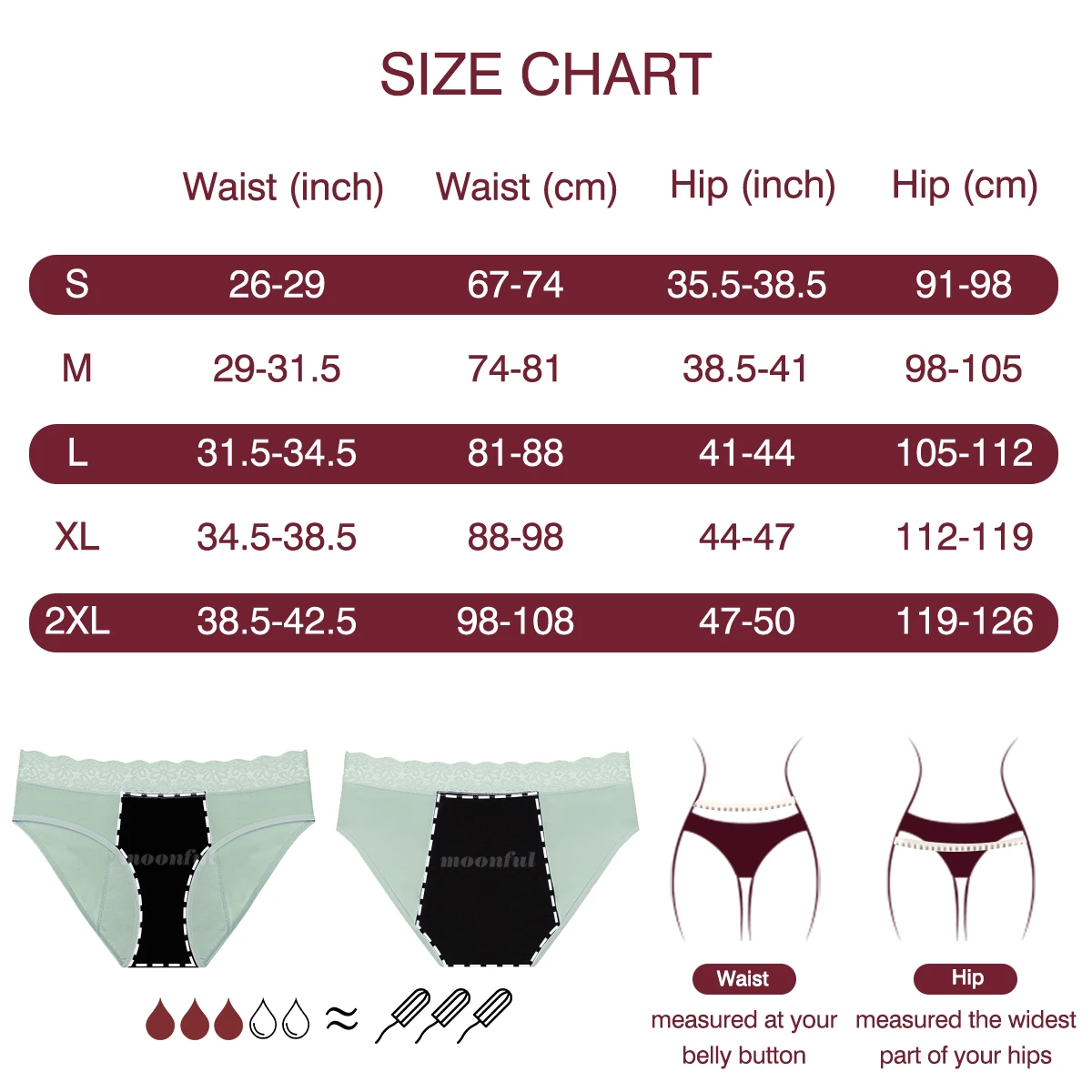 Menstrual Cycle Absorbent Underwear Cotton Menstrual Panties Woman Leak Proof Period Underwear Heavy Flow Panties for Monthly