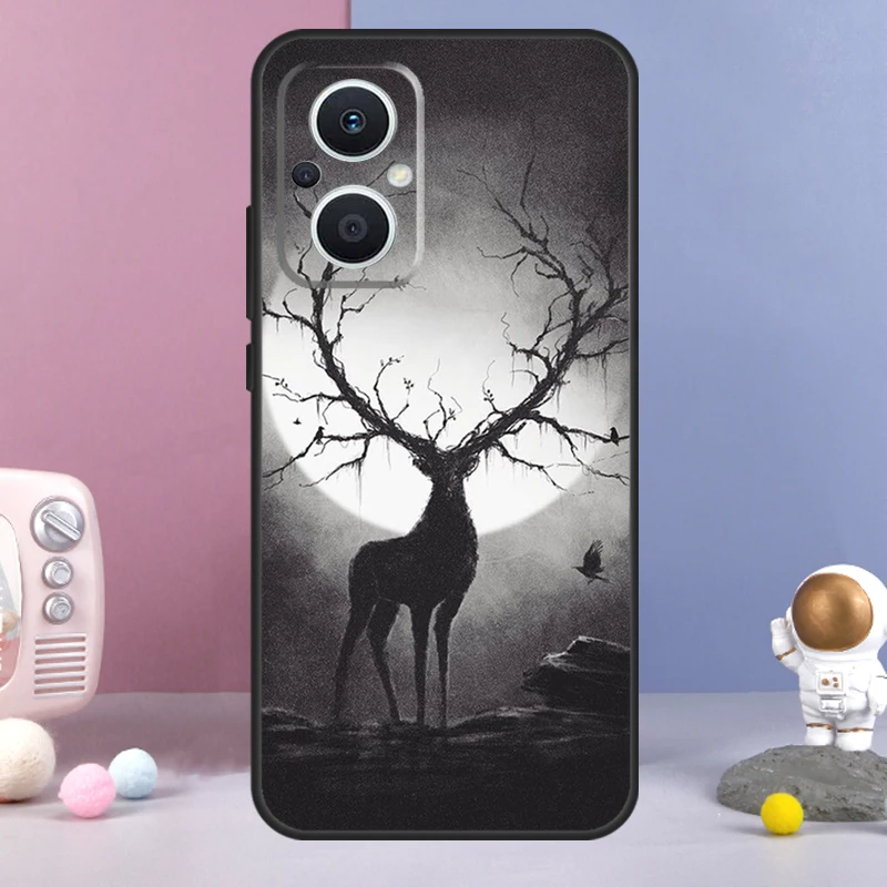 Deer Cover For OPPO Reno 8 Lite 4 5 6 7 10 Pro 8T 2Z 5Z 4Z OPPO Find X6 Pro X5 X2 X3 Lite Case image 2