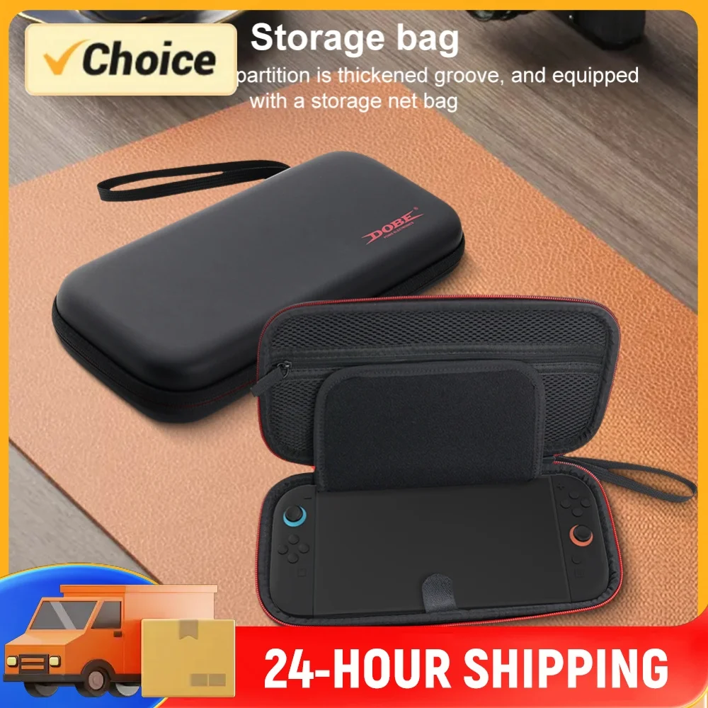 EVA Carrying Case W/ Mesh Pockets Portable Storage Bag with 8-Bit Game Cartridge Storage Box Game Conslole Case for Switch 2 NS2