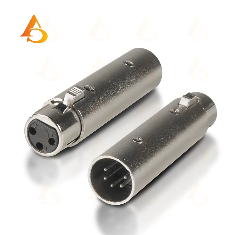 

Пара XLR 3PIN женская головка на 5 женских 3-жильных XLR 5-контактный на 3-контактный RCA Мужской лотос аудио женский адаптер для микрофона сиденья