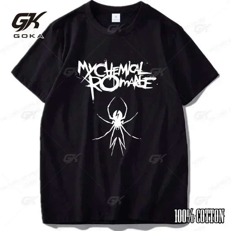 My Chemical Romance Tee Uomo Moda T-shirt T-shirt in cotone Bambini Hip Hop Top Tees Donna Estate Vintage Anime Boy Manica corta