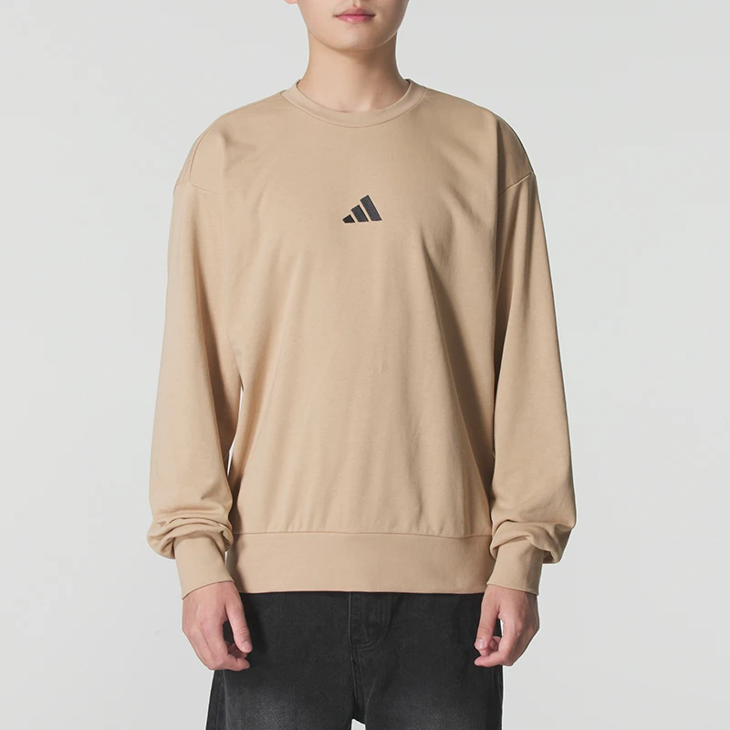 

Толстовка Adidas, мужская спортивная повседневная одежда, модная одежда для фитнеса и тренировок, удобный дышащий топ с круглым вырезом Jx3326