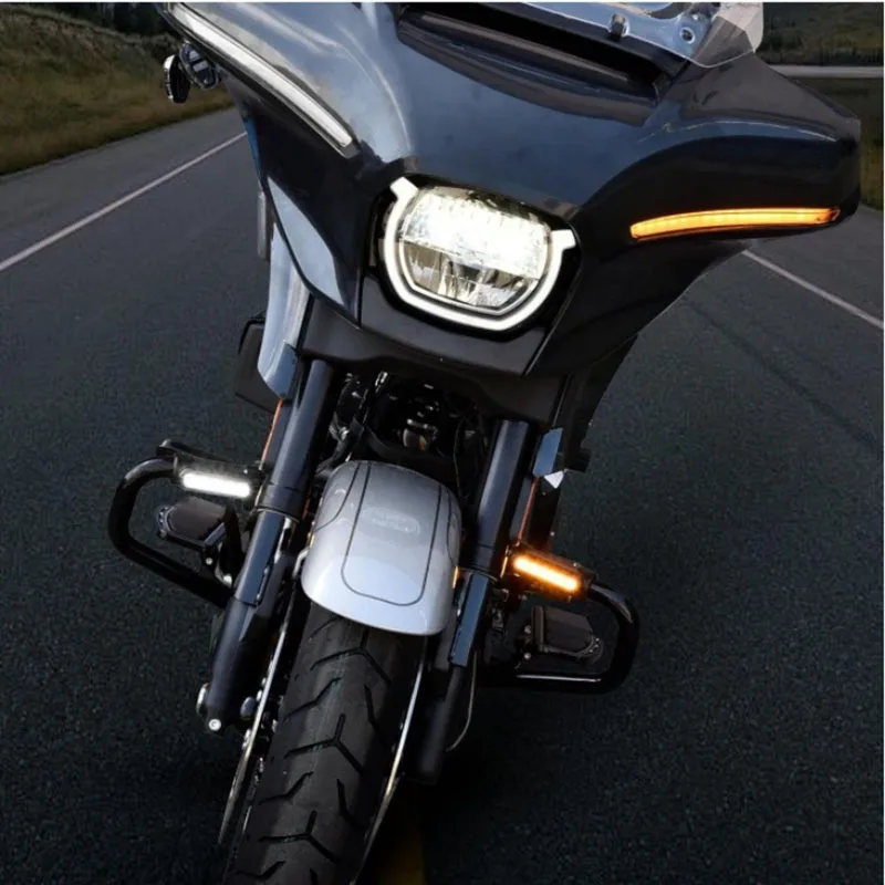 Turn Signal Batwing Fairing Light Fit For Harley CVO Street Glide 2023-2025 FLHX 2024-2025 FLHXU 2025 view 5