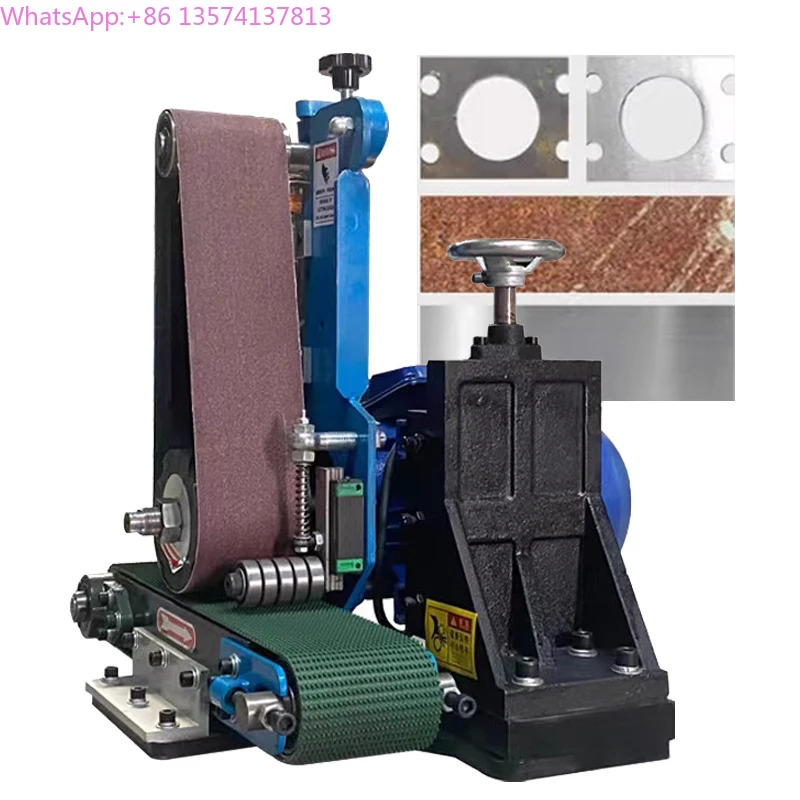 

Hengyun 150 Portable Flat Iron Plate Deburring Polisher Sheet Metal Drawing Polishing Machine Motor 2.2kW Carbon Steel Easy