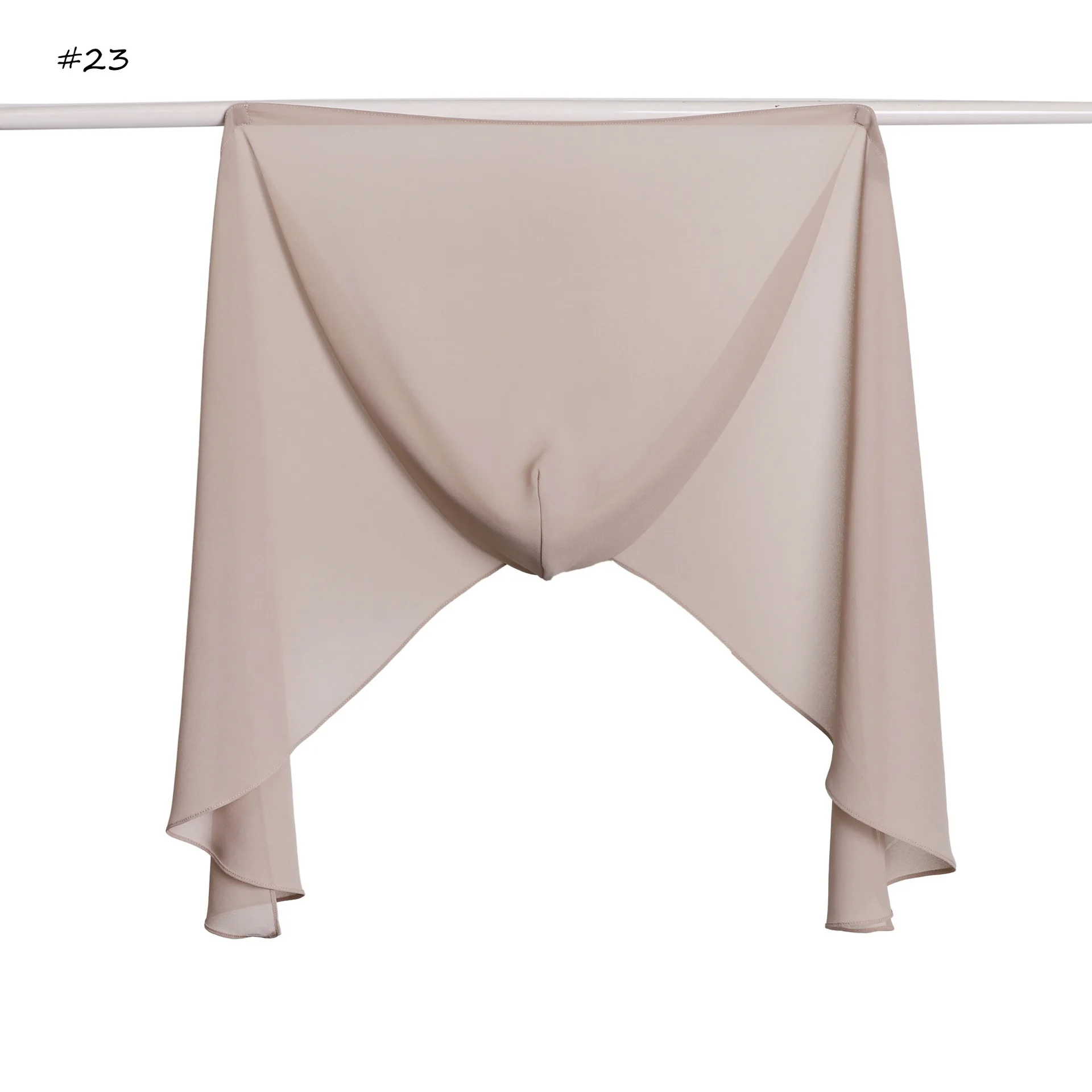 Scarf Women Chiffon Hood Solid Color Long Scarf Built In Magnetic Button Commute Headscarf Daily Wear Hijab Shawl Wrap