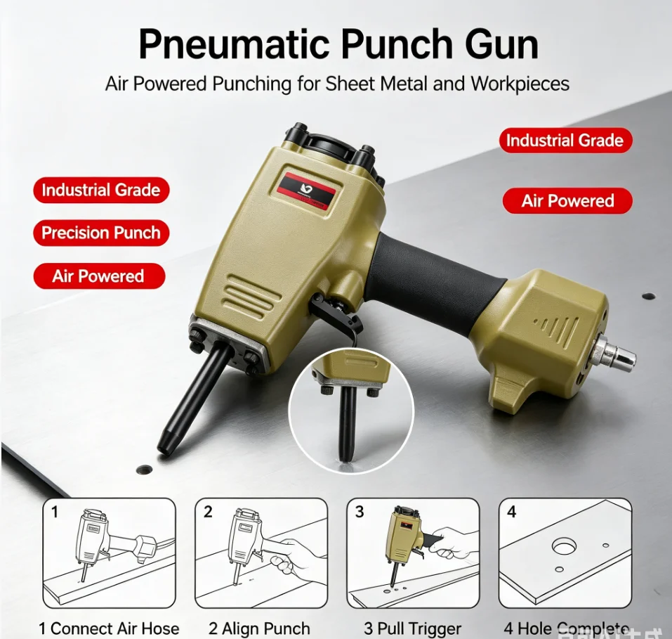 Reilyn T50SC Pneumatic nail puller Air nail remover Air Punch Nailer Stubbs Nail Gun Nails Recycling pallet wood working