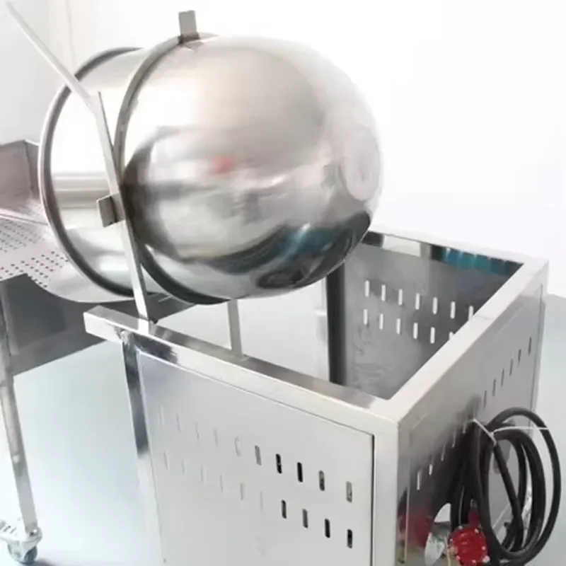 2026for Household Electric Stainless Steel Popcorn Maker Hot Air Hand Stirred Popcorn Ball Shape