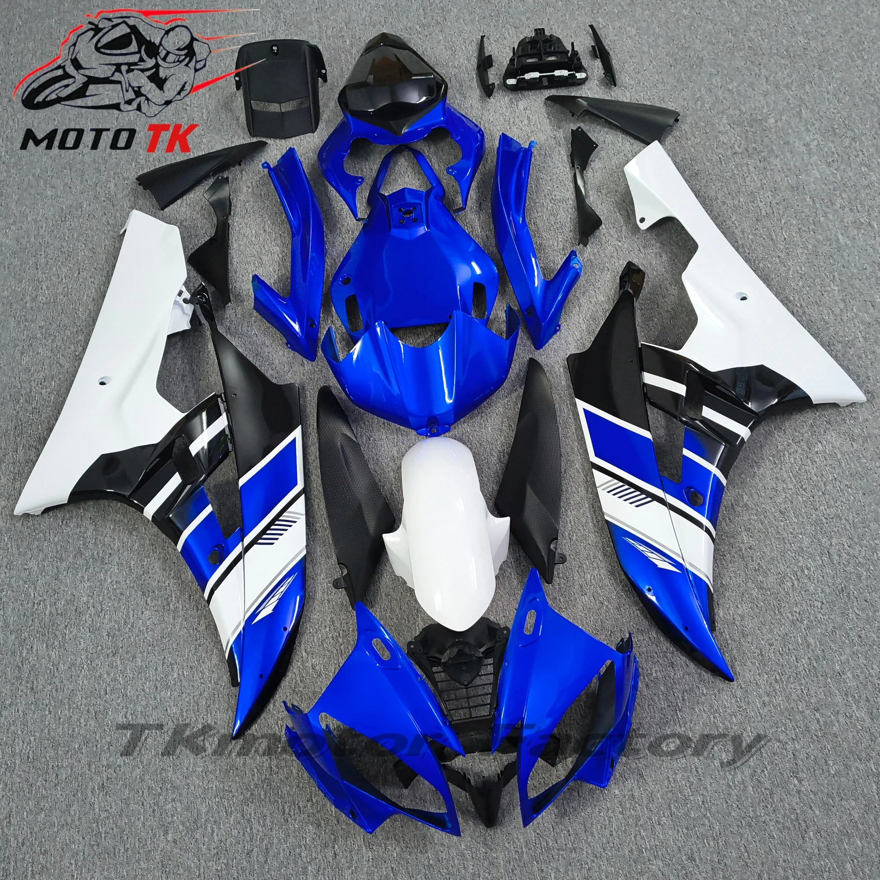 Injection Mold New ABS Whole Fairings Kit Fit for YAMAHA YZF-R6 R6 06 07 2006 2007 Bodywork Set Black Red White