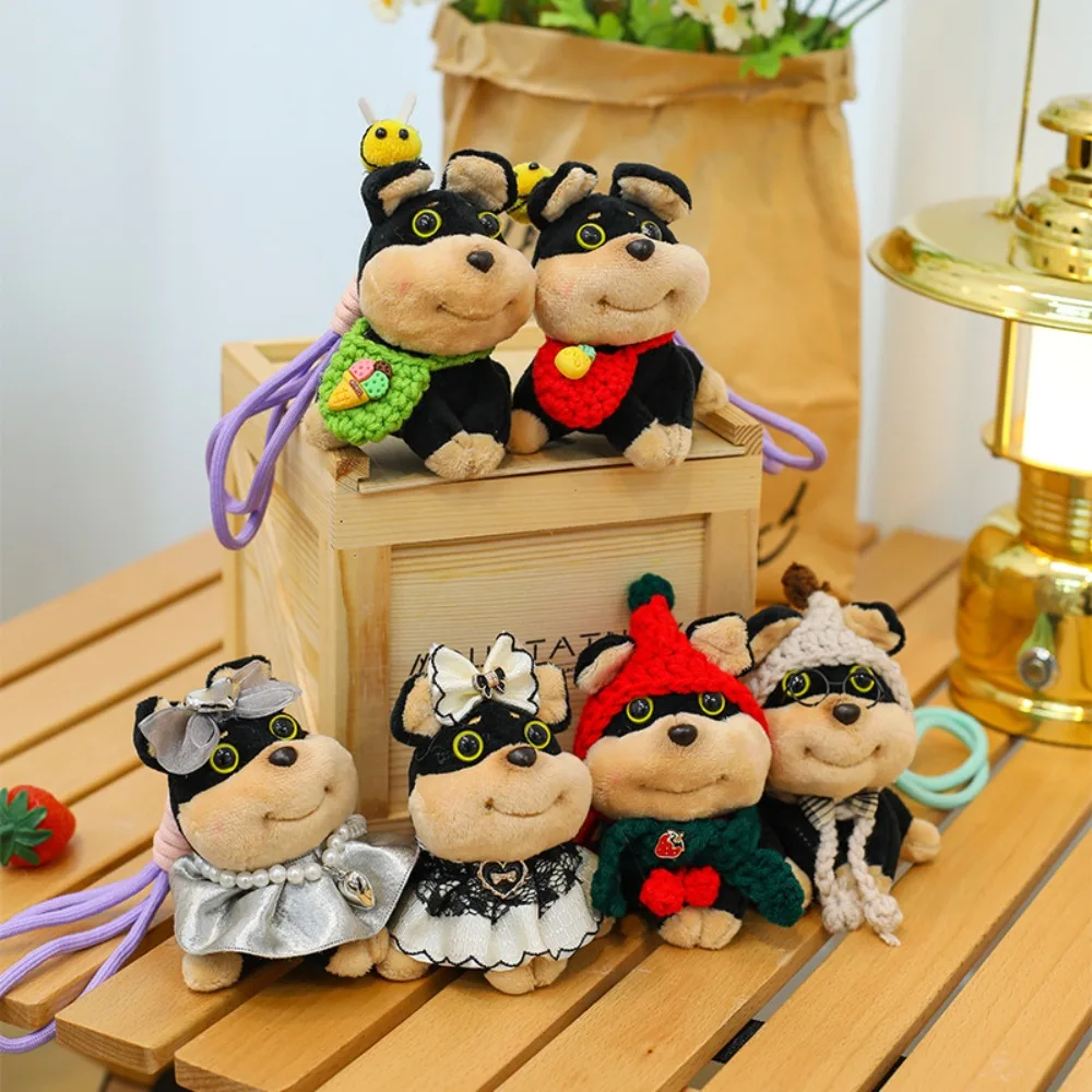 Cartoon Multi Style Bee Dog Doll Stuffed Animals Birthday Gift Doll Pendant Soft Colorful Rope Stuffed Doll Birthday Gift