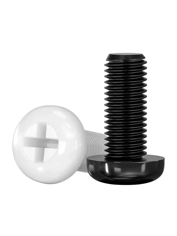 GB818 ISO7045 DIN7985 Cross Recessed Pan Head Nylon Screws Plastic Phillips Screw M2-M8