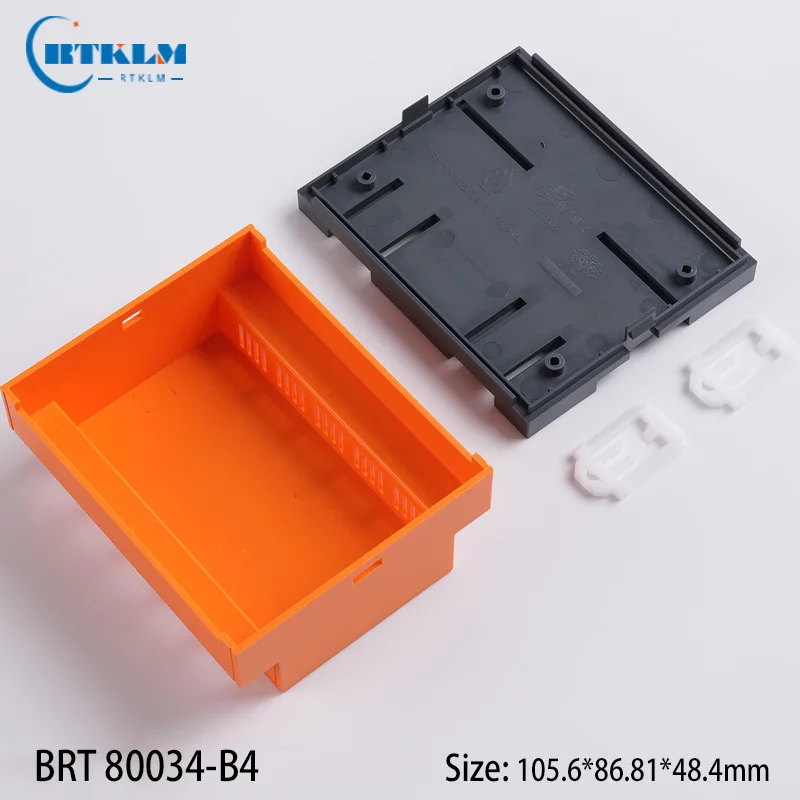 New Arrival ABS Smart Home Plastic Controller Enclosure PLC Electronics Plastic Sensor Enclosure Din Rail Box 105.6*86.81*48.4mm